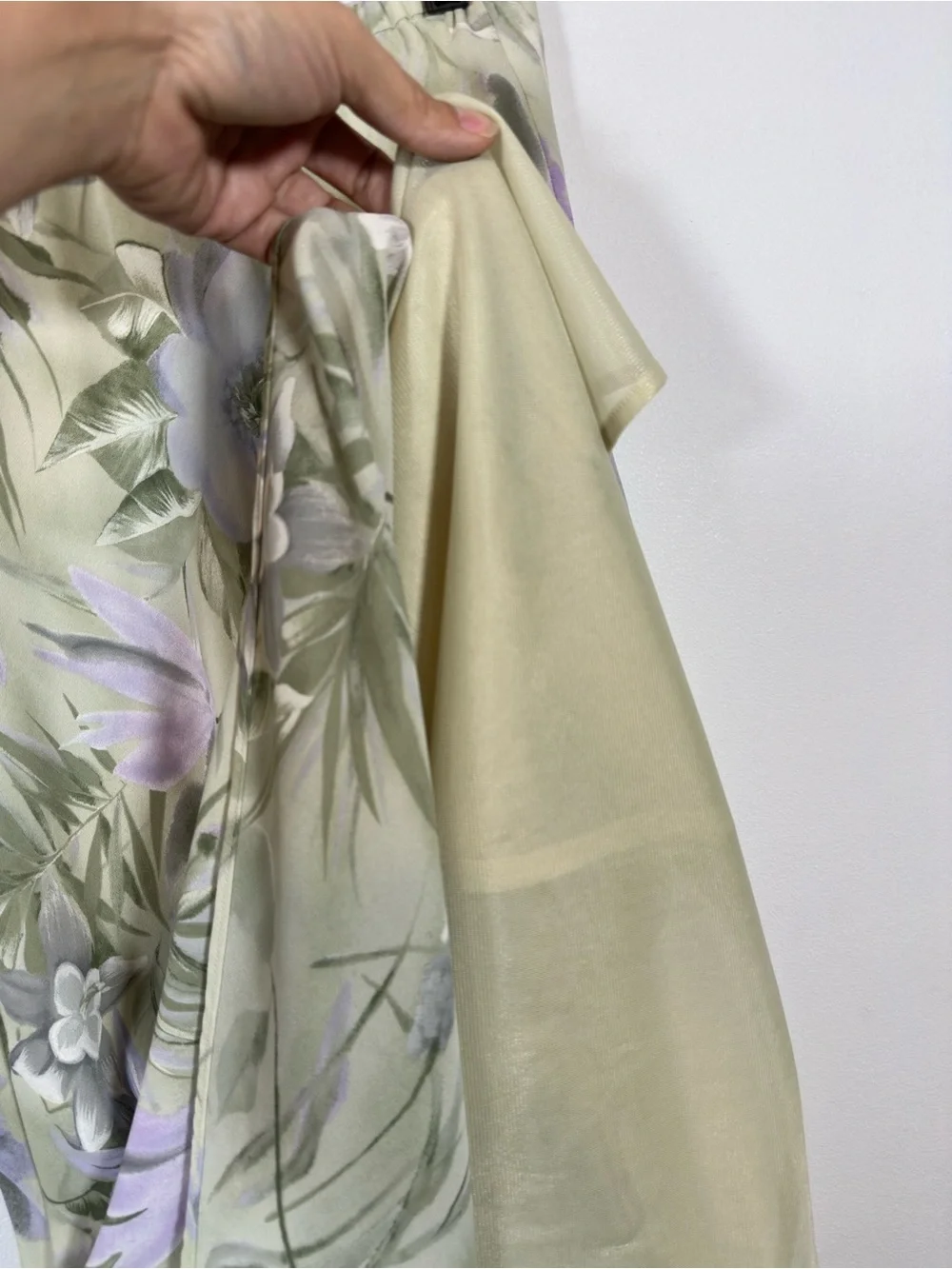 Vintage Positive Attitude Floral Chiffon 2pc Skirt Set Size 8 Wedding Guest